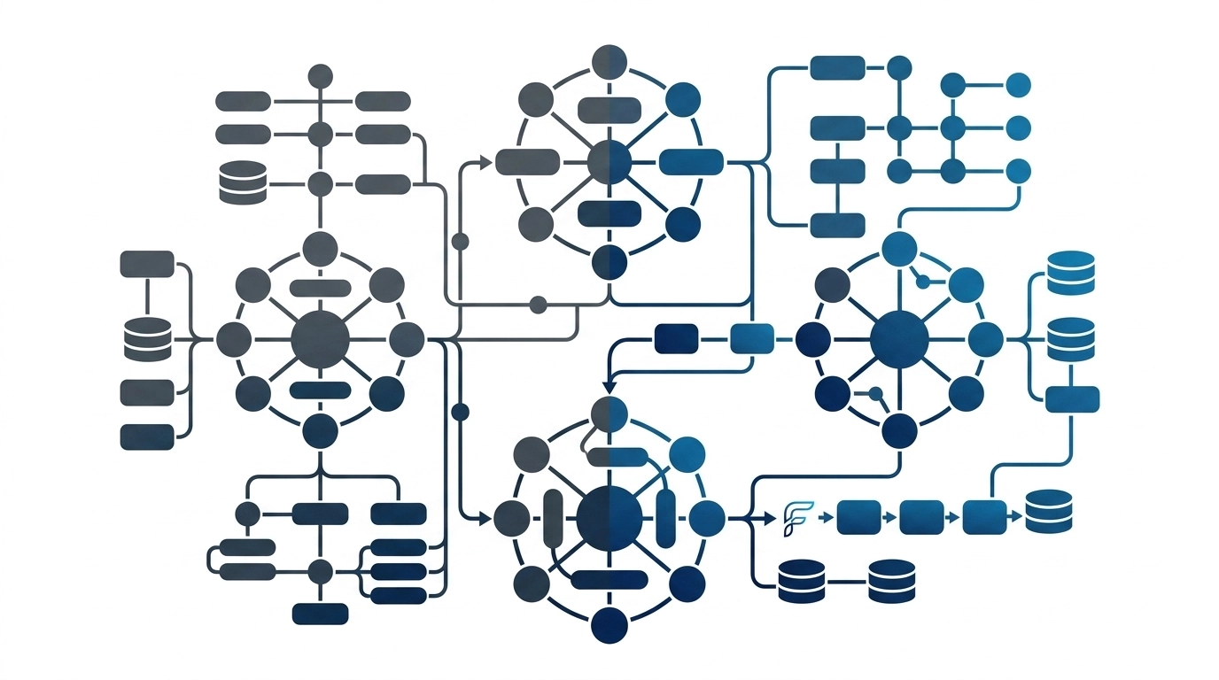 Diagrama de Playbook Estratégico: Conectando nós de sistemas e alinhamento organizacional